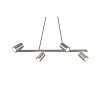 Trio MARLEY Hanglamp Nikkel mat, 4-lichts