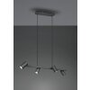 Trio MARLEY Hanglamp Zwart, 4-lichts