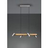 Trio MARLEY Hanglamp Natuurlijke kleuren, Nikkel mat, 4-lichts