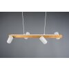 Trio MARLEY Hanglamp Natuurlijke kleuren, Wit, 4-lichts