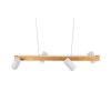 Trio MARLEY Hanglamp Natuurlijke kleuren, Wit, 4-lichts