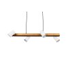 Trio MARLEY Hanglamp Natuurlijke kleuren, Wit, 4-lichts