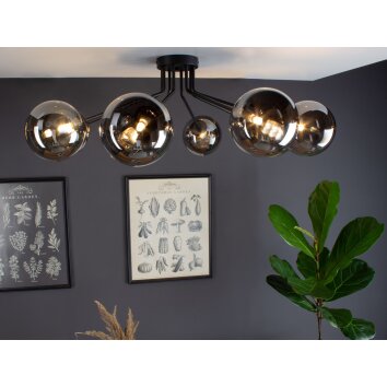 Luce Design NEPTUN Plafondlamp Zwart, 8-lichts