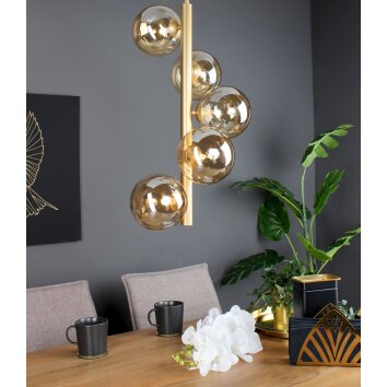 Luce Design NEPTUN Hanglamp Messing, 5-lichts