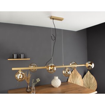 Luce Design NEPTUN Hanglamp Messing, 6-lichts