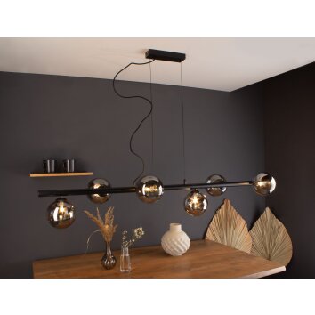 Luce Design NEPTUN Hanglamp Zwart, 6-lichts
