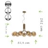 Luce Design NEPTUN Hanglamp Messing, 9-lichts