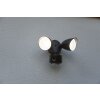 Lutec DRACO Buiten muurverlichting LED Zwart, 1-licht, Bewegingsmelder