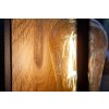 Lutec FLAIR Buiten muurverlichting houtlook, Zwart, 1-licht