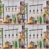 Ermatingen Hanglamp Donkerbruin, Nikkel mat, 4-lichts