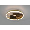 Reality Borgholm plafondventilator LED Goud, Zwart, 1-licht, Afstandsbediening
