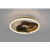 Reality Borgholm plafondventilator LED Goud, Zwart, 1-licht, Afstandsbediening
