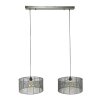 Perales Hanglamp Oud zilver, 2-lichts