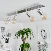Lagunita Plafondlamp Chroom, Nikkel mat, 4-lichts