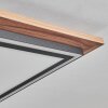Blandford Plafondpaneel LED Bruin, houtlook, 2-lichts, Afstandsbediening