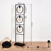Assiniboia Staande lamp Zwart, 3-lichts