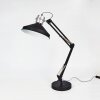 Chara Tafellamp Zwart, Zilver, 1-licht