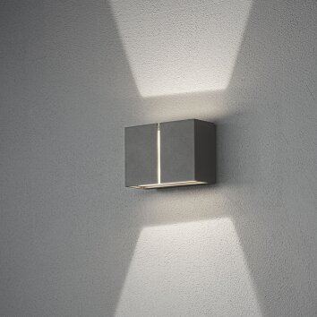 Konstsmide Pavia Buiten muurverlichting LED Antraciet, 4-lichts