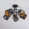 Trasancos Plafondlamp Zwart, 5-lichts