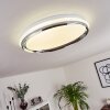 Alberton Plafondpaneel LED Chroom, Transparant, Helder, Wit, 1-licht
