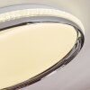 Alberton Plafondpaneel LED Chroom, Transparant, Helder, Wit, 1-licht