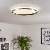 Alberton Plafondpaneel LED Chroom, Transparant, Helder, Wit, 1-licht