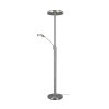 Trio Franklin Staande lamp LED Nikkel mat, 2-lichts