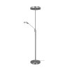 Trio Franklin Staande lamp LED Nikkel mat, 2-lichts
