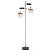 Globo COMMA Staande lamp Messing, Zwart, 2-lichts