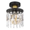 Globo COMMA Plafondlamp Messing, Zwart, 1-licht