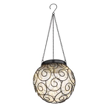 Globo Solarlamp LED Zwart, 15-lichts
