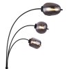 Globo BLACKY Staande lamp Zwart, 3-lichts
