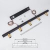 Tenche Hanglamp Goud, Zwart, 5-lichts