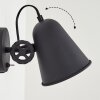Pany Muurlamp Chroom, Zwart, 1-licht