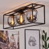 Elvange Plafondlamp Zwart, 3-lichts