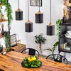 Chiuvi Hanglamp Natuurlijke kleuren, Zwart, 4-lichts