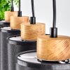 Chiuvi Hanglamp Natuurlijke kleuren, Zwart, 4-lichts