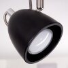 Moesdorf Plafondlamp Nikkel mat, Zwart, 2-lichts