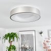 Playas Plafondlamp LED Zilver, Wit, 1-licht