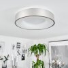 Playas Plafondlamp LED Zilver, Wit, 1-licht