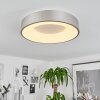 Playas Plafondlamp LED Zilver, Wit, 1-licht