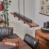 Deadwood Hanglamp LED Bruin, houtlook, 5-lichts