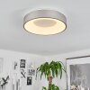 Playas Plafondlamp LED Zilver, Wit, 1-licht