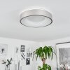 Playas Plafondlamp LED Zilver, Wit, 1-licht