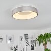 Playas Plafondlamp LED Zilver, Wit, 1-licht