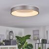 Playas Plafondlamp LED Zilver, Wit, 1-licht