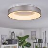 Playas Plafondlamp LED Zilver, Wit, 1-licht
