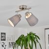 Peralonso Plafondlamp Nikkel mat, 2-lichts