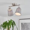 Peralonso Plafondlamp Nikkel mat, 2-lichts