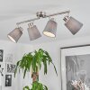 Peralonso Plafondlamp Nikkel mat, 4-lichts